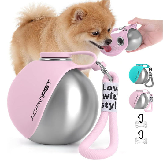 Portable Stainless Steel  Pet Waterer